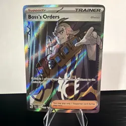 Pokemon TCG Boss's Orders Trainer Full Art Holo Rare Card 248/193 LP - Image 1