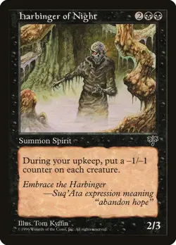 Harbinger of Night Mirage NM Black Rare MAGIC THE GATHERING MTG CARD ABUGames - Image 1