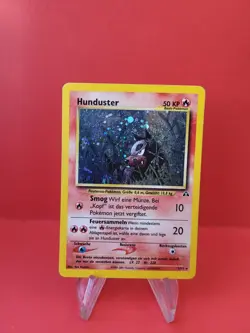Pokemon Karte/card Houndour Hunduster 5/75 Neo Discovery Holo Swirl - Excellent+ - Image 1
