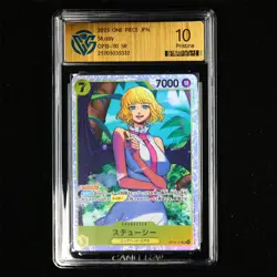 CCG Pristine 10 Bandai 2025 ONE PIECE JPN . TCG Card OP13-110 SR Stussy - Image 2