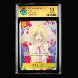 CCG GemMint 10 Bandai 2025 ONE PIECE JPN . TCG Card OP13-110 SR Stussy - Image 1