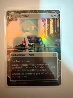 MGT Copy Enchantment, Prismatic Omen, Knightly Valor, Ground Seal - Foil NM WOE - Image 5