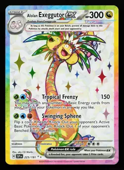 Alolan Exeggutor ex 225/191 Ultra Rare Surging Sparks Pokemon Card - Image 1