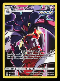 Malamar TG06/TG30 Ultra Rare Silver Tempest Pokemon Card - Image 1