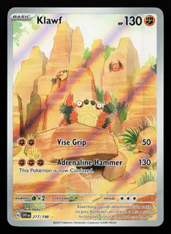Klawf 217/198 Illustration Rare Scarlet & Violet Base Set Pokemon Card - Image 1