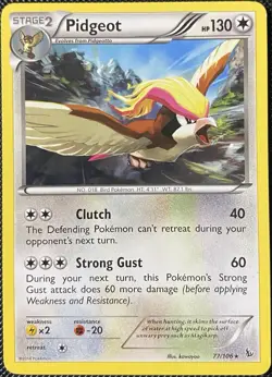 Pidgeot 77/106 Flashfire Regular (See Photos) Pokemon Card - Image 1