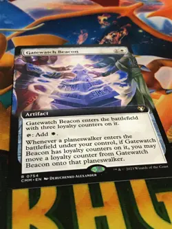C5234 MAGIC MTG COMMANDER MASTERS GATEWATCH BEACON #0754 NM RARE BORDERLESS - Image 2