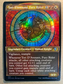 MTG 1x FOIL SHOWCASE Tori D'Avenant, Fury Rider Dominaria United Magic x1 NM - Image 1