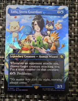 Lulu, Stern Guardian (Borderless) (Chocobo Track Foil) Commander: Final Fantasy - Image 1