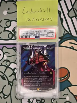 Vincent Valentine/Galian Beast Surge Foil #0528 MTG Final Fantasy PSA 10 - Image 1