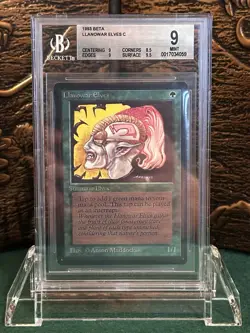 Llanowar Elves - Beta - MTG - BGS 9. More Vintage MTG in My Store. - Image 1