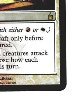 Magic The Gathering Ravnica: City of Guilds RAV 2005 #250 Master Warcraft FOIL - Image 5