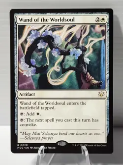 X 1 Wand of the Worldsoul NM-M MTG Commander March of the Machine MTG Magic - Image 1