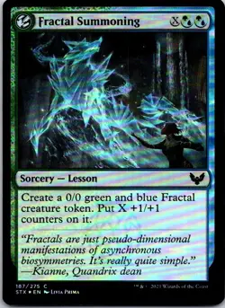 Fractal Summoning C Foil Strixhaven: School of Mages 187 LP - Image 1