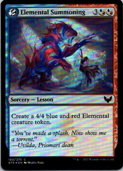 Elemental Summoning C Foil Strixhaven: School of Mages 183 LP - Image 1
