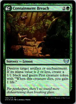 Containment Breach U Foil Strixhaven: School of Mages 125 LP - Image 1