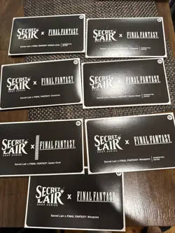 MTG Final Fantasy Secret Lair FOIL NONFOIL PROMO COMPLETE BUNDLE ENGLISH IN HAND - Image 1