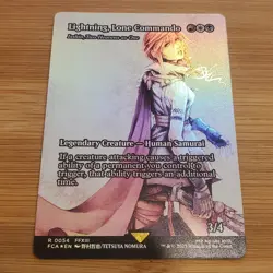 1x Lightning, Lone Commando, Showcase Art Foil 0054, Final Fantasy, MTG NM - Image 1