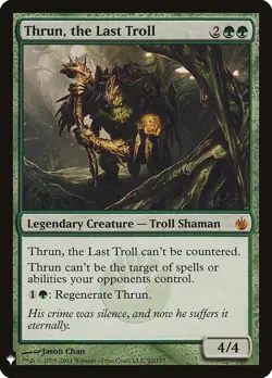 4x MTG Thrun, the Last Troll, NM-Mint, English The List Reprints - Image 1