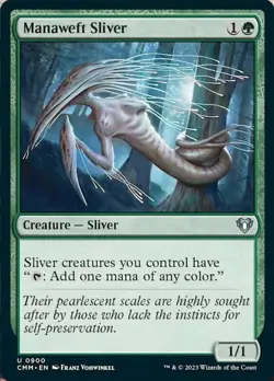 1 x Manaweft Sliver - Commander Masters - NM-Mint - MTG - Image 1
