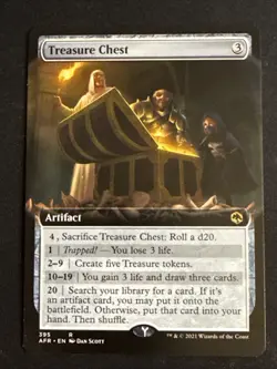 1x Treasure Chest (395) Extended Art AFR LP MTG Magic the Gathering x1 MKE - Image 1