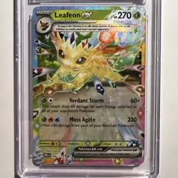 2025 POKEMON PRE EN-PRISMATIC EVOLUTIONS 006 LEAFEON EX cGC 10 - Image 2