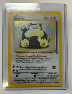 Pokemon TCG SNORLAX HOLO Jungle 11/64 Unlimited LP Rare Pokemon - Image 3