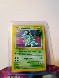 Pokemon TCG Nidoqueen Jungle 7/64 Holo Unlimited Holo Rare Slightly Played - Image 1