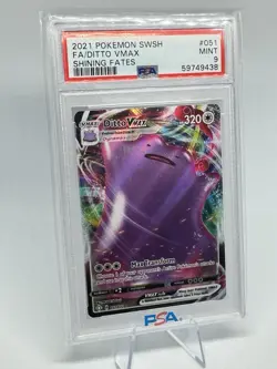 Ditto VMAX Pokemon Sword & Shield Shining Fates PSA 9 MINT - Image 1