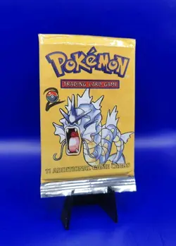 Pokemon Base Set 2 EMPTY Booster Pack Gyarados Artwork Vintage Packet WOTC 1999 - Image 2