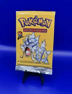 Pokemon Base Set 2 EMPTY Booster Pack Gyarados Artwork Vintage Packet WOTC 1999 - Image 3