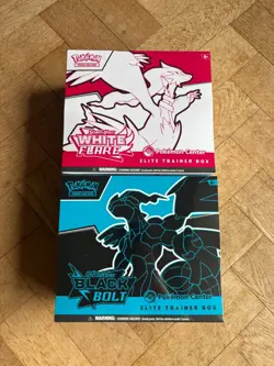 Pokemon Center Black Bolt & White Flare Elite Trainer Box ETB Set - SEALED? - Image 1