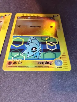 Pokemon Expedition Pupitar, Larvitar. Reverse Holo. 90/165 116/165 NM - Image 3