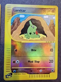 Pokemon Expedition Pupitar, Larvitar. Reverse Holo. 90/165 116/165 NM - Image 4