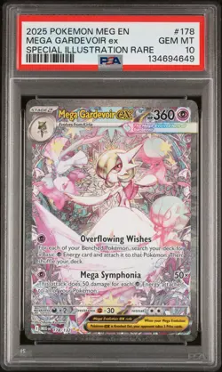 2025 POKEMON MEG EN-MEGA EVOLUTION #178 MEGA GARDEVOIR EX PSA 10 - Image 1