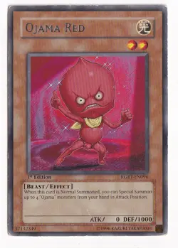 1x (HP) Ojama Red - RGBT-EN096 - Rare - 1st Edition YuGiOh - Image 1