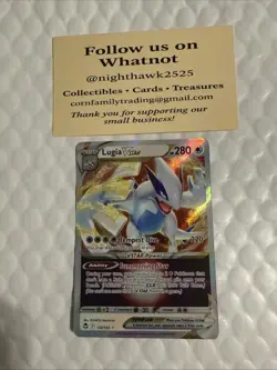 Lugia VSTAR 139/195 Holo Rare Silver Tempest Pokemon Card NM - Image 1