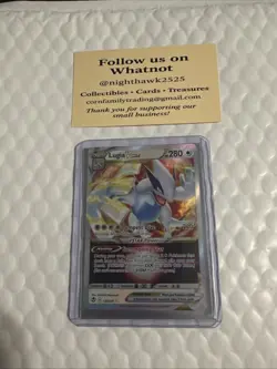 Lugia VSTAR 139/195 Holo Rare Silver Tempest Pokemon Card NM - Image 3