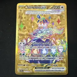 Pokemon Card TCG - Terapagos ex 173/142 Hyper Rare Stellar Crown Near Mint - Image 1