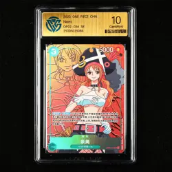 CCG GemMint 10 Bandai 2023 ONE PIECE CHN. TCG Card OP02-036 SR Nami - Image 1