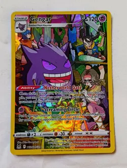 Gengar TG06/TG30 Full Art Holo Sword & Shield Lost Origin Pokemon Card - Image 2