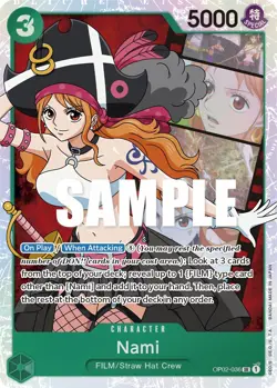 Nami OP02-036 Paramount War Foil for sale online - Image 2