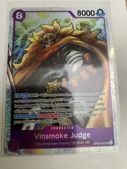 One Piece Card Game Vinsmoke Judge OP06-062 SR Wings Of The Captain English - Image 1