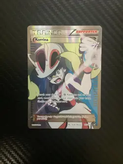 FULL ART Korrina ULTRA RARE 111/111 Pokemon XY Furious Fists Trainer Card - LP - Image 1