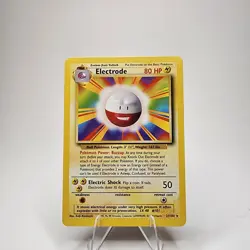 Pokemon Electrode 21/102 Non-Holo Rare Base Set Card WOTC LP Condition - Image 1