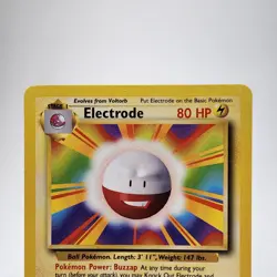 Pokemon Electrode 21/102 Non-Holo Rare Base Set Card WOTC LP Condition - Image 3