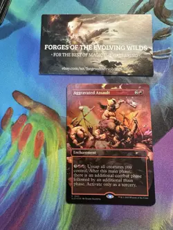 Aggravated Assault Secret Lair Foil Art of Frank Frazetta - Image 1