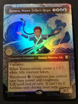 Katara, Water Tribe's Hope - Foil - Showcase - TLA - MTG - EN - NM - 0351 - Image 1