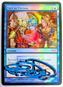 MTG FOIL Fact or Fiction SHADOW SIGNED BY TERESE NIELSEN - Image 1