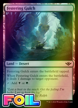 x1 Festering Gulch OTJ MTG 257 FOIL COMMON M/NM 1x - Image 1